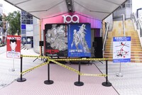 SHIBUYA109渋谷店の店頭に設けられた捜査拠点