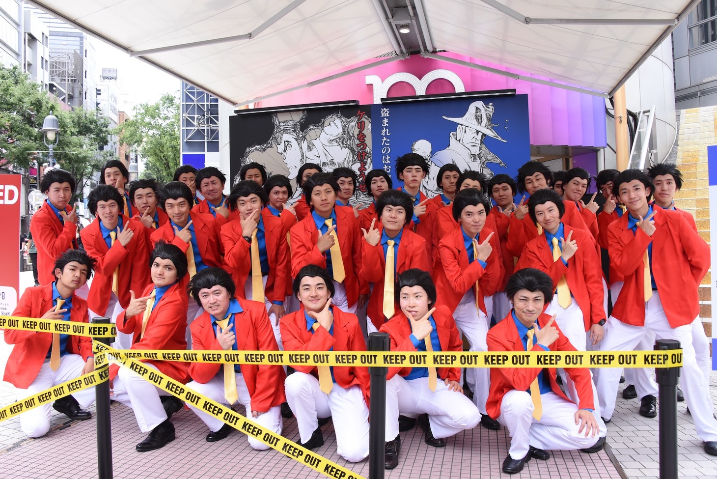 「LUPIN THE IIIRD 銭形と2人のルパン」イベント「ニセルパンを探せ！」で出現した33人のニセルパンたち
