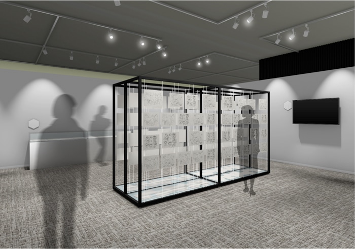 「メダリスト展」の「つるま先生エリア」(c)つるまいかだ／講談社 (c)つるまいかだ・講談社／メダリスト製作委員会
