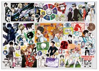 「天野明展 The Characters -Encore! （アンコール）-」の「グッズ付チケット 特典グッズ クリアステッカーセット（マルチケース付）」マルチケース裏面 (c)天野明／集英社