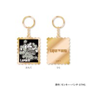 「『LUPIN THE lllRD』トレーディング切手風メタルキーホルダー」