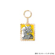 「『LUPIN THE lllRD』トレーディング切手風メタルキーホルダー」