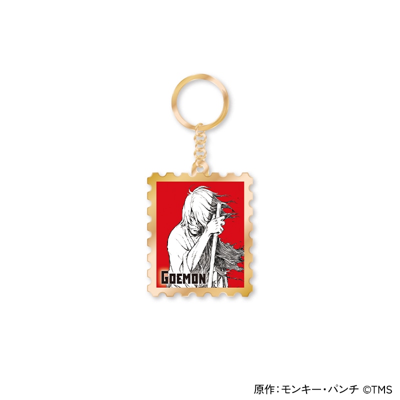 「『LUPIN THE lllRD』トレーディング切手風メタルキーホルダー」