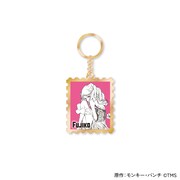 「『LUPIN THE lllRD』トレーディング切手風メタルキーホルダー」