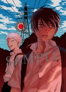 モクモクれん描き下ろしのA3クリアポスターのサンプル画像