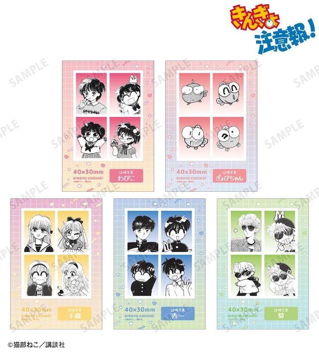 「原作コマ 証明写真風ブロマイド5枚セット」