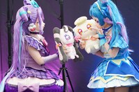 左からキュアキュンキュン、メロロン、プリルン、キュアウインク