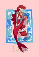 TVアニメ「さよならララ」よりララの人魚姫の姿