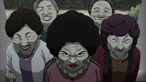 TVアニメ「ダンダダン」第2期の初回にあたる第13話「大蛇伝説ってこれじゃんよ」の場面カット