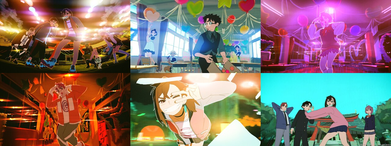 TVアニメ「ダンダダン」第2期のエンディング映像の場面カット集合