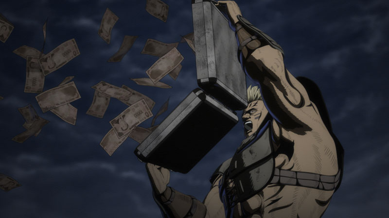 アニメ「北斗の拳 -FIST OF THE NORTH STAR-」ティザーPVの場面カット (c)武論尊・原哲夫／コアミックス, 「北斗の拳」製作委員会
