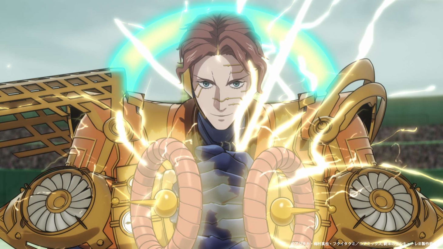 アニメ「終末のワルキューレIII」で描かれる第8回戦より、古川慎演じるニコラ・テスラ (c)アジチカ・梅村真也・フクイタクミ／コアミックス, 終末のワルキューレIII製作委員会