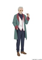 不破（CV：大塚芳忠）。クーデターを起こすつもりなのか、そうではないのか、曖昧な返答で部下からの質問をかわす食えない男。 (c)篠原健太／集英社・ウィッチウォッチ製作委員会・MBS