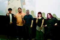 左からMCの持田貴大、渡邊喜洋氏、フェレラ監督、倉島亜由美、ダイアナ・ガーネット