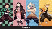 「鬼滅の刃」とクロックスのコラボキービジュアル
