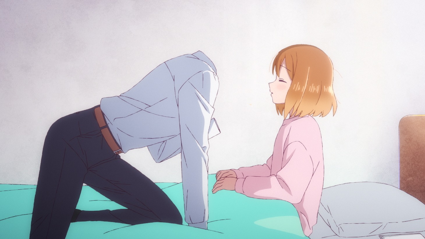 TVアニメ「透明男と人間女～そのうち夫婦になるふたり～」ティザーPVの場面カット (c)岩飛猫／双葉社・「透明男と人間女」製作委員会