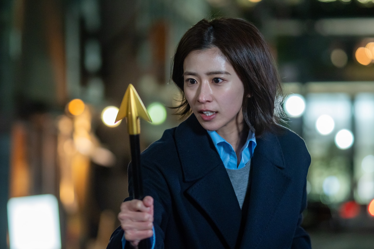 黒島結菜扮する大井真宵 (c)藤子スタジオ／TV TOKYO