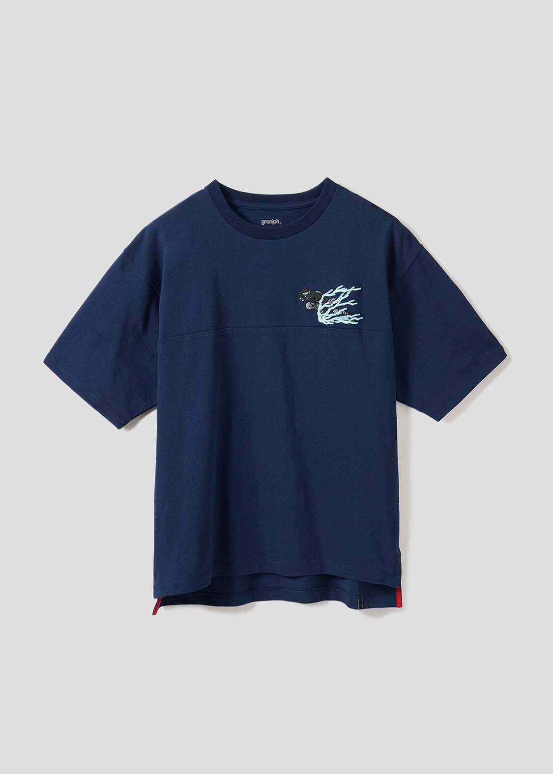 希少 NARUTO Tシャツ ナルト ネイビー ビッグシルエット アニメ 【公式 