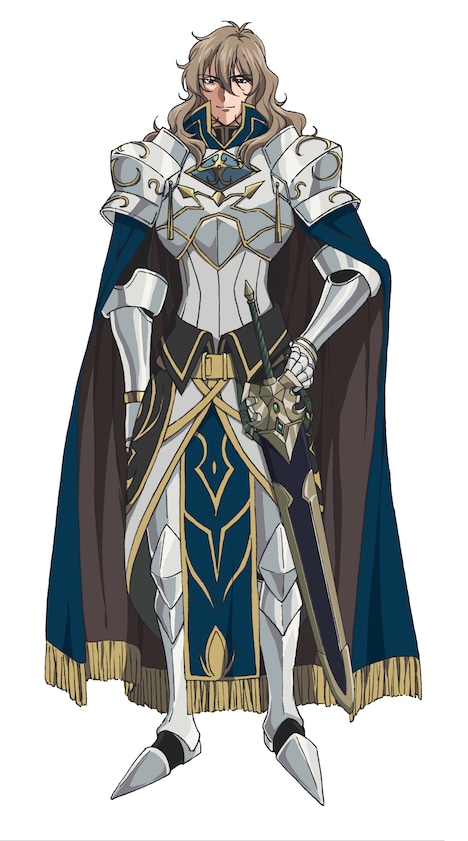 サラン・ミスレイ(CV:諏訪部順一)。単独行動の多い晶が唯一信頼を寄せる、レイティス王国騎士団団長。 異世界へ召喚された晶のクラスメイトに戦闘指導を行う。 (c)赤井まつり・オーバーラップ/暗殺者のステータスが勇者よりも強い製作委員会