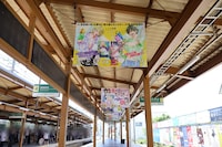 江ノ電鎌倉駅でのフラッグジャックの様子