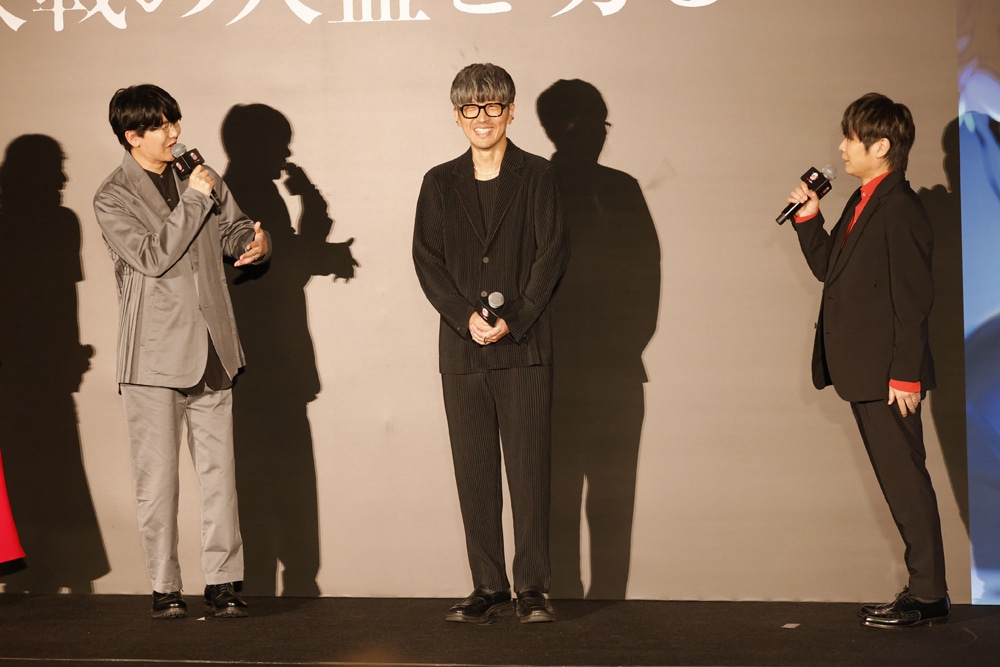 左から花江夏樹、櫻井孝宏、石田彰