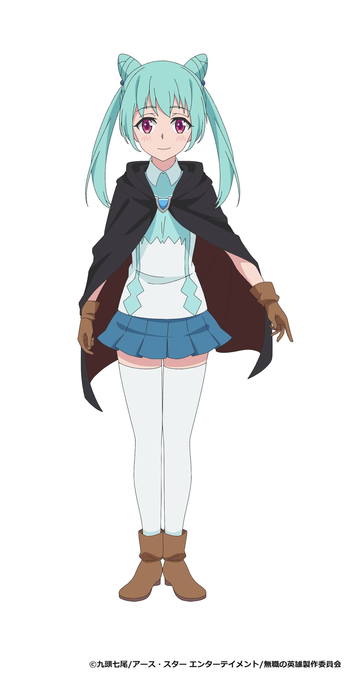 クーファ（CV：大久保瑠美）。魔法都市の魔法学院への入学を目指す女の子。水や氷、冷気に関する青魔法を学んでおり、ウォーターボールなど簡単な魔法は使用できる。無自覚に鋭い毒舌を放ち、素直になれずツンデレな態度を取ることも。 (c)九頭七尾/アース・スター エンターテイメント/無職の英雄製作委員会