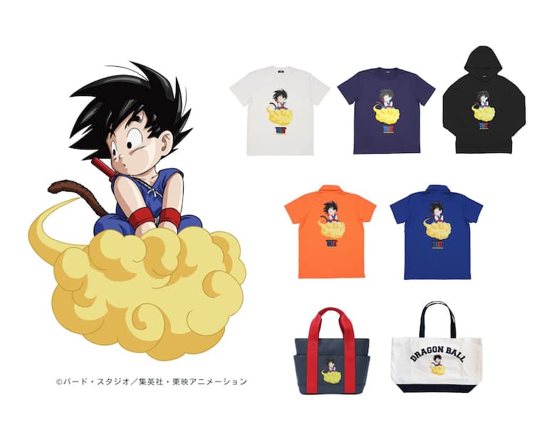 ドラゴンボール」アメカジ風コラボアパレル 悟空、ブルマ、ランチらを 