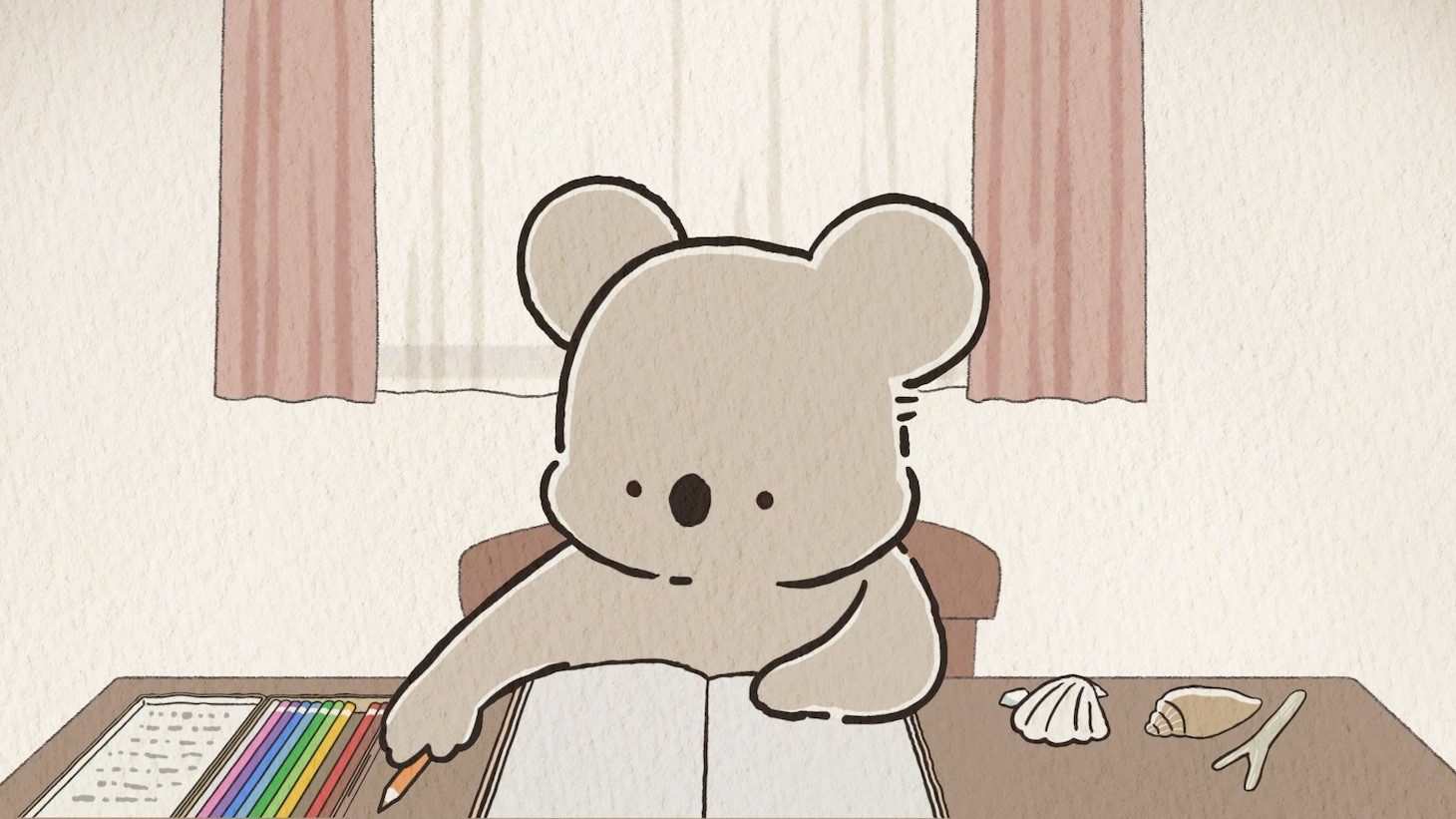 アニメ「コアラ絵日記」ティザーPVより (c)ゆあみ・KADOKAWA/コアラ絵日記