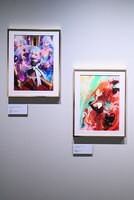 「三騎士ルーム」に展示された「Fate/Grand Order Arcade」登場サーヴァントのイラスト