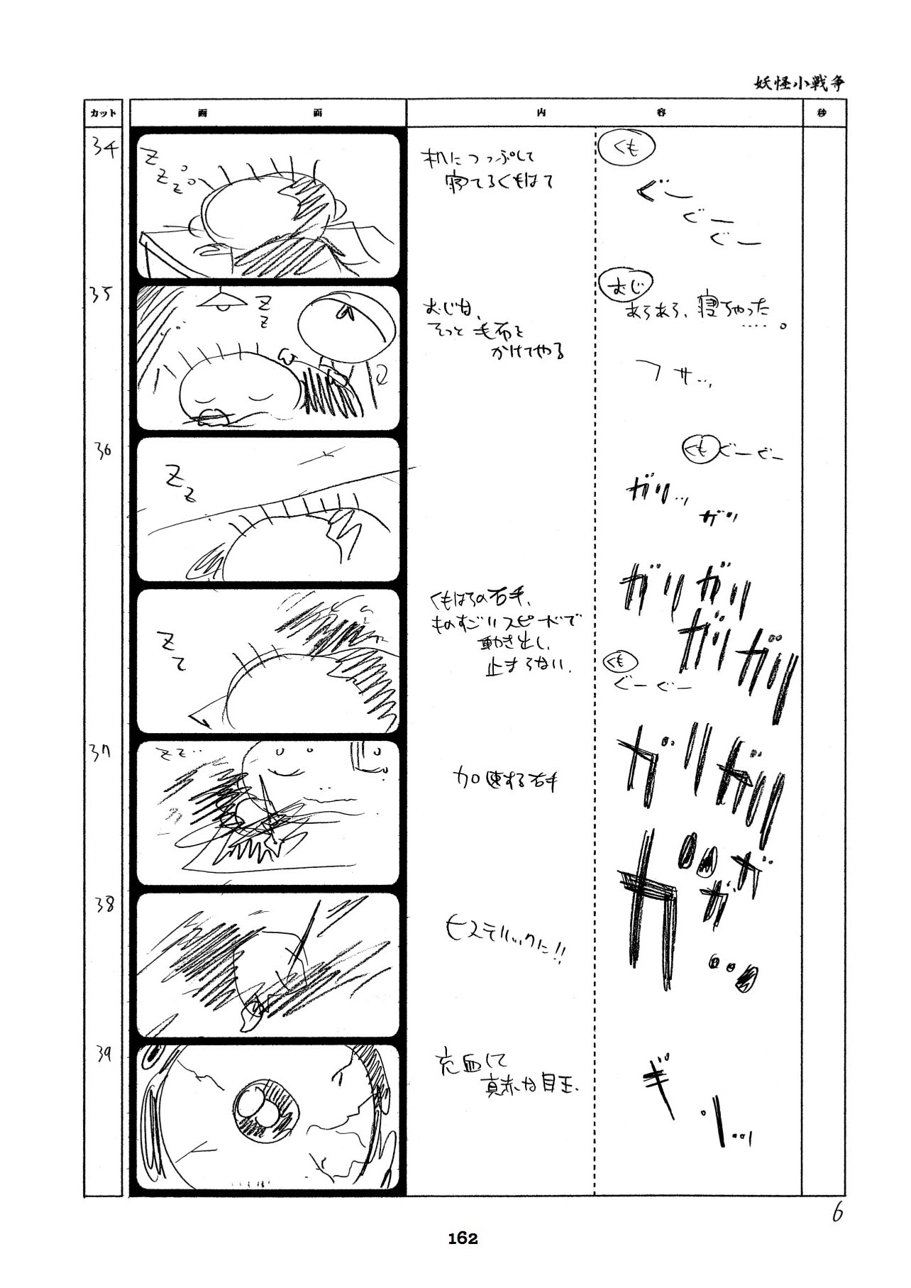 絵コンテ「妖怪小戦争絵」より