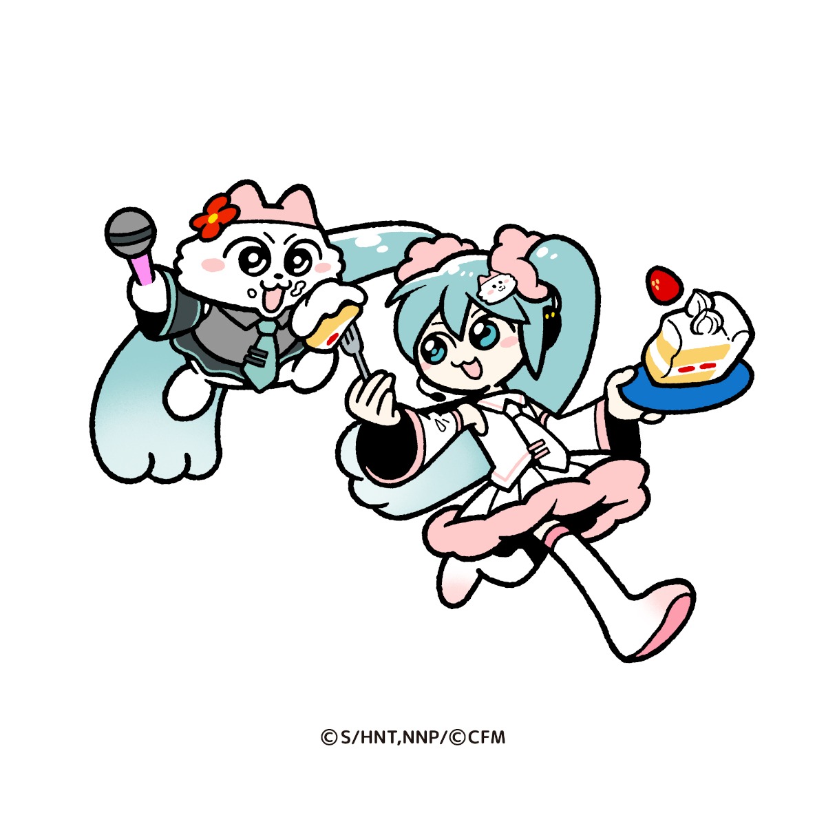 アニメ「ンめねこ」×初音ミクのサブビジュアル