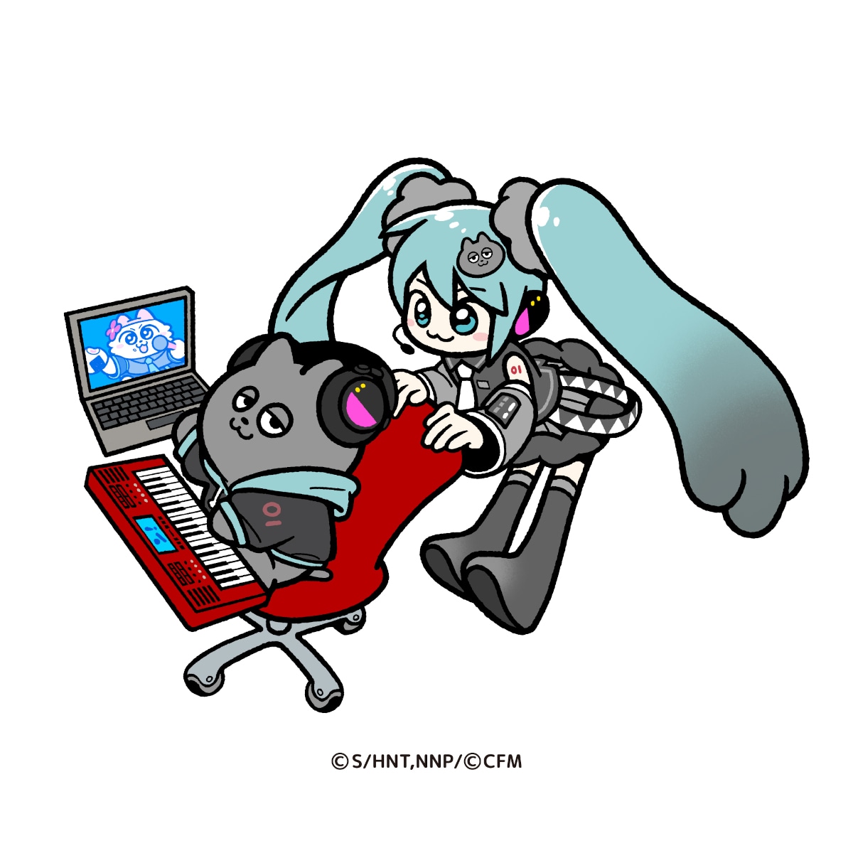 アニメ「ンめねこ」×初音ミクのサブビジュアル