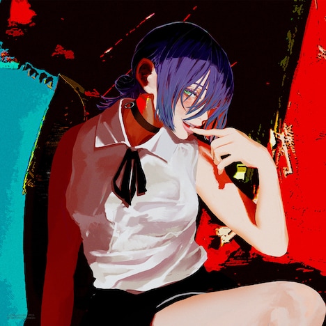 米津玄師が描き下ろした「IRIS OUT」のジャケットイラスト （Illustration by 米津玄師）