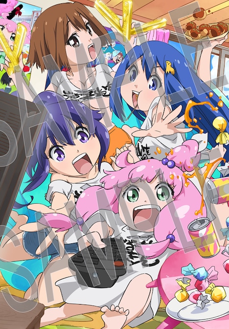 B2タペストリーに使用される描き下ろしイラスト