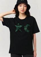 「星と月と｜Tシャツ」