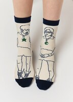 「ペコとスマイル｜ミドルソックス」