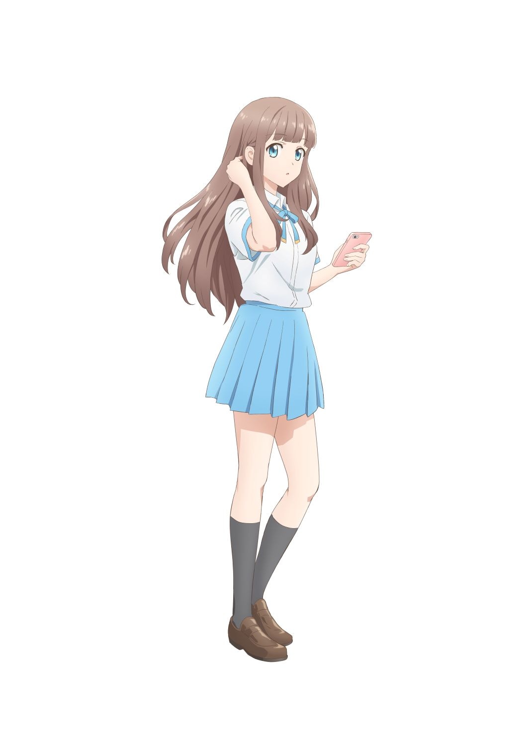 愛川素直（CV：諸星すみれ）のキャラクタービジュアル (c)榛名丼/KADOKAWA/レプリカだって、恋をする。