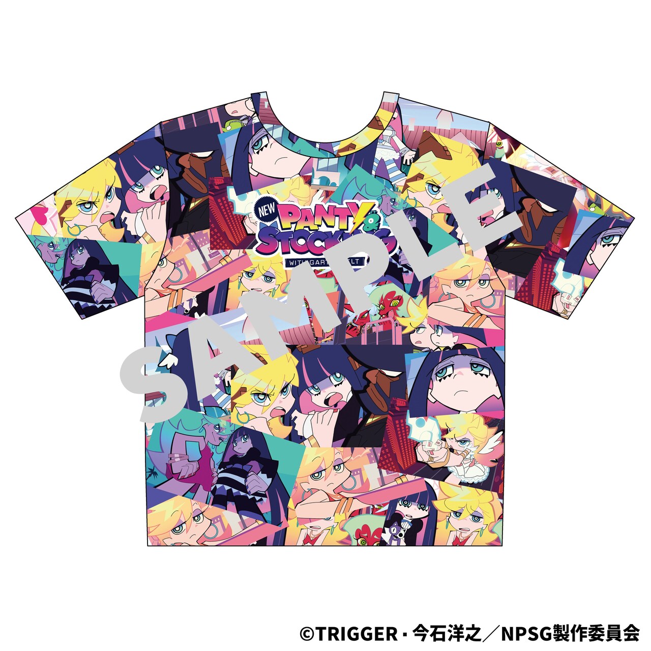 ビッチTシャツ（XLサイズ）」表面 - 「New PANTY & STOCKING」イベント
