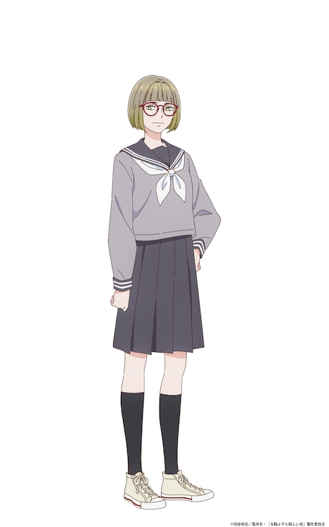 香川美織（CV：田村睦心）。朔英の友達。恋バナで暴走しがちな翡翠の見守り役。芯が強く物事をはっきりと言う性格。 (c)河原和音/集英社・「太陽よりも眩しい星」製作委員会