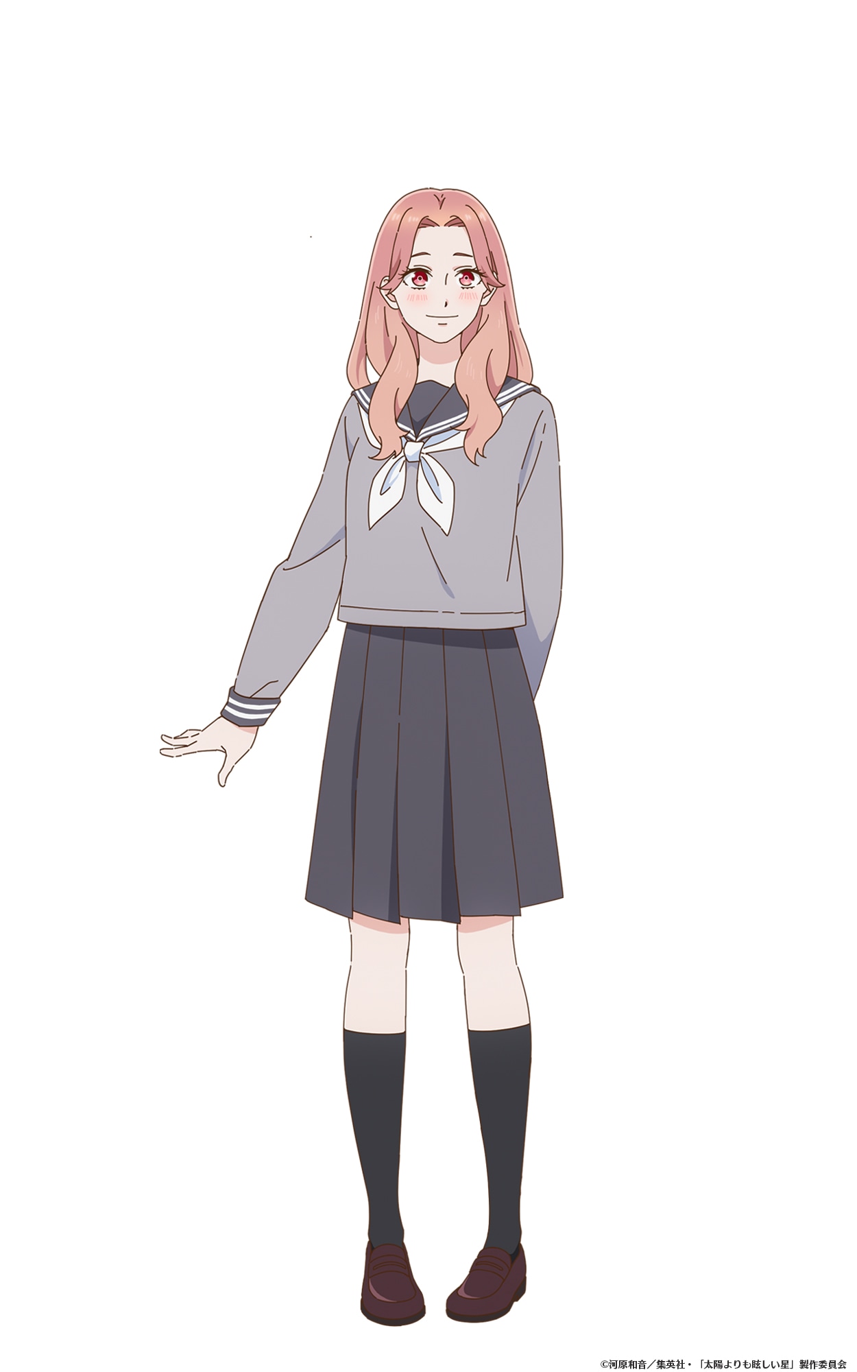小野寺翡翠（CV：羊宮妃那）。朔英の友達。可憐な美少女だが、恋バナが好きすぎて暴走する一面も。社交的な性格で、行動力もある。あだ名は「翠ちゃん」。 (c)河原和音/集英社・「太陽よりも眩しい星」製作委員会