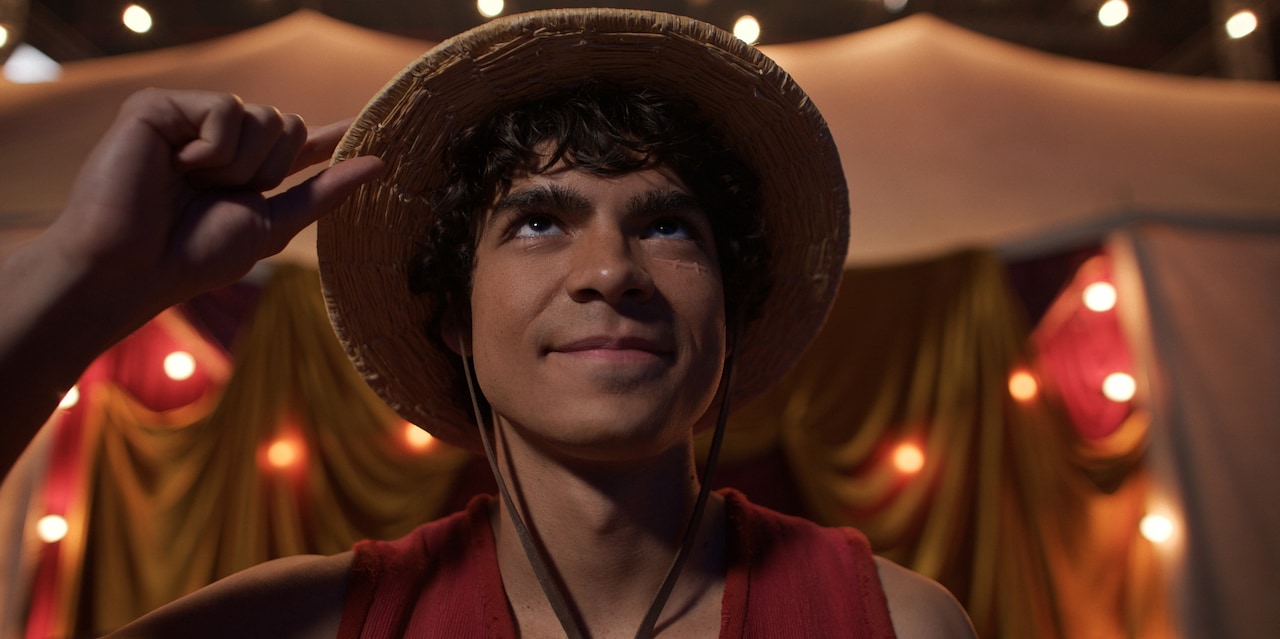 Netflixシリーズ「ONE PIECE」より、ルフィ