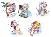 「限定水面アクリルキーホルダー」用のイラスト