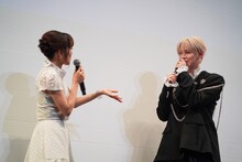 日笠陽子と白岩瑠姫（JO1）。