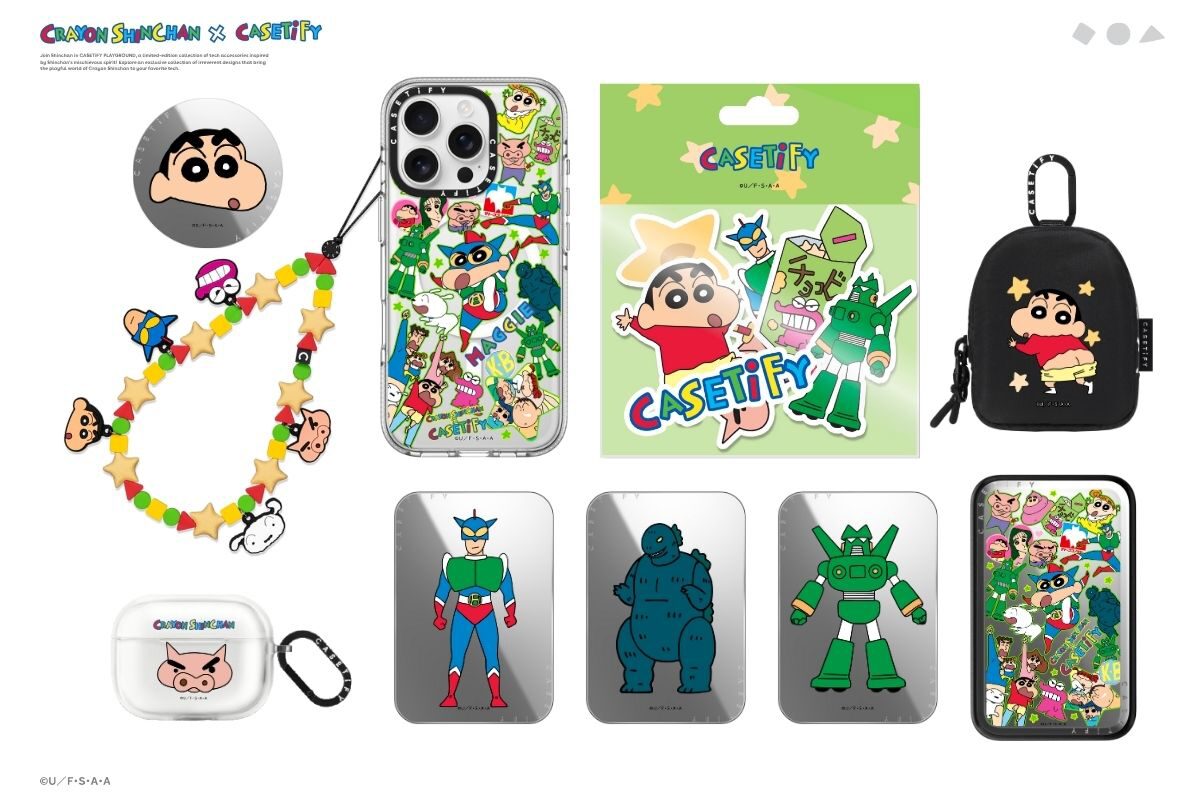 CASETiFY クレヨンしんちゃん グリップスタンド CASETiFY クレヨン 
