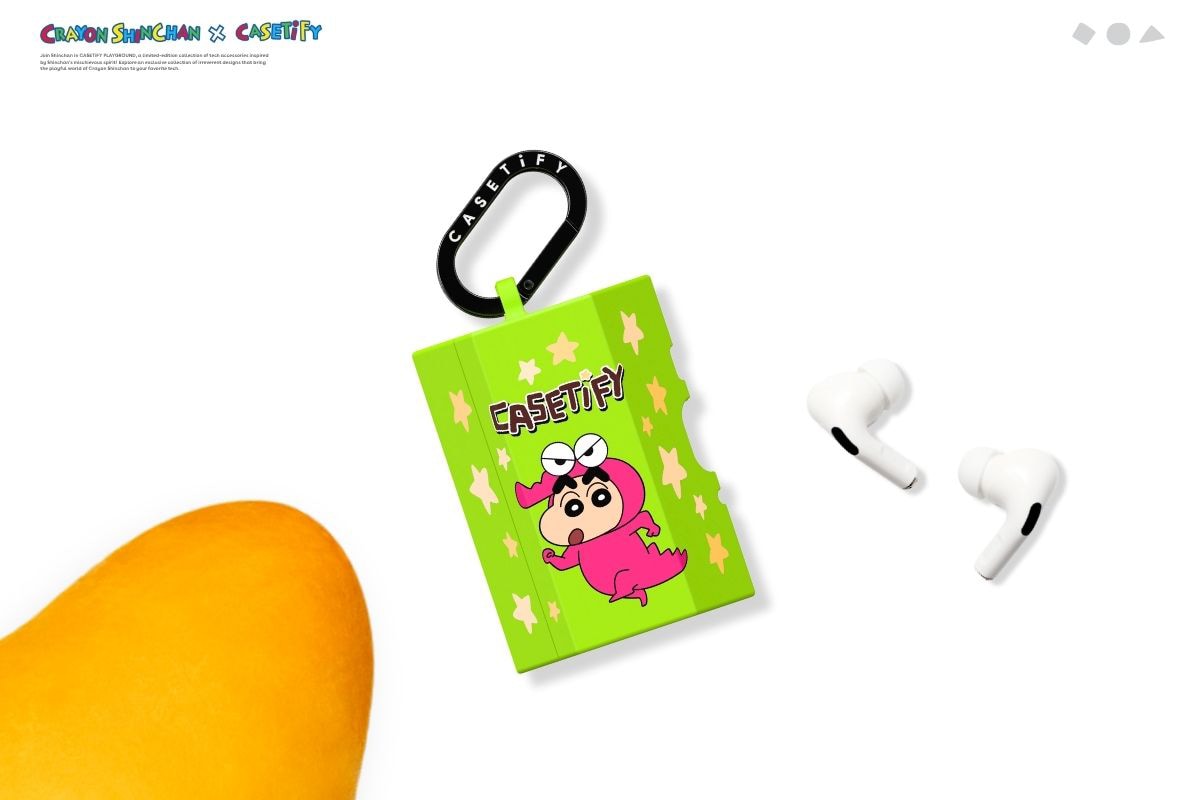 casetify クレヨンしんちゃん イヤホンケース casetify クレヨンしんちゃん air pods pro用イヤホンケース