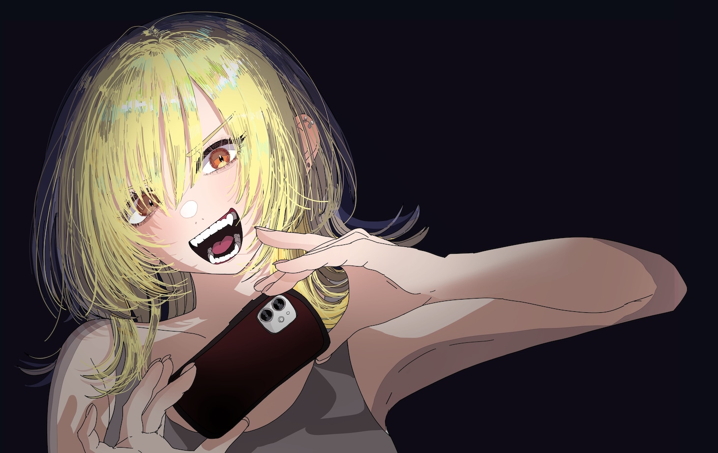 「死ぬまでバズってろ!!」1巻のイラスト (c)ふせでぃ／文藝春秋