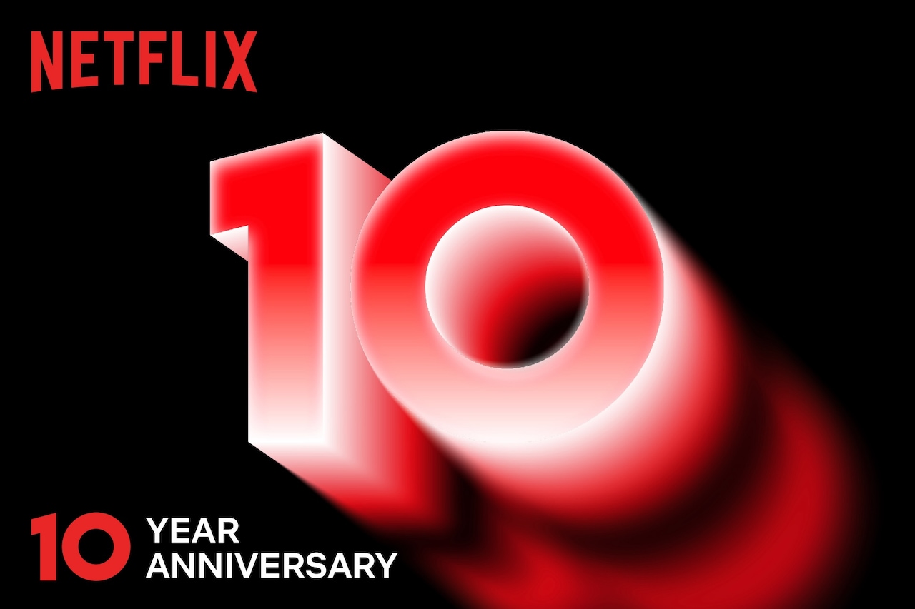 Netflix10周年のバナー