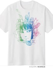 伊藤潤二「富江」とロックフェス「中津川 WILD WOOD 2025」のコラボTシャツの1種