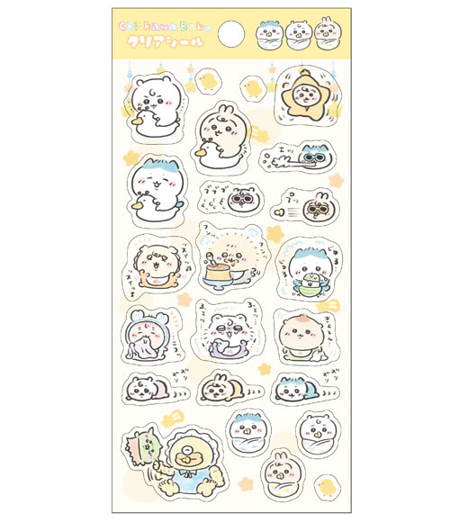 Chiikawa Babyクリアシール」 - 「Chiikawa Baby」おくるみやベビー服