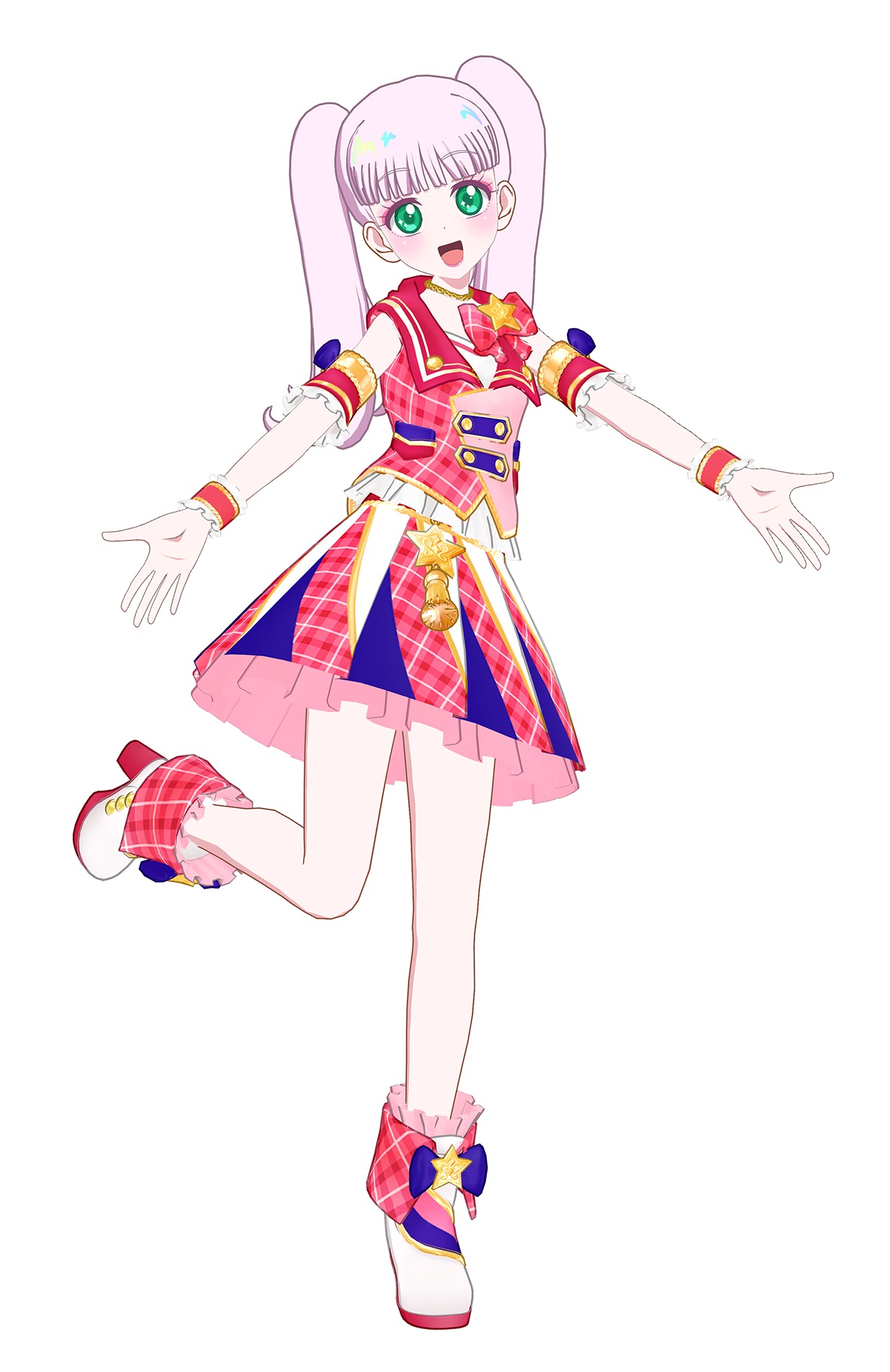「アイプリバース」より、コラボコーデとマイキャラパーツをつけたマイキャライメージ
